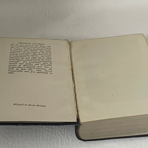Charles Dickens David Copperfield Small Vintage Book Black