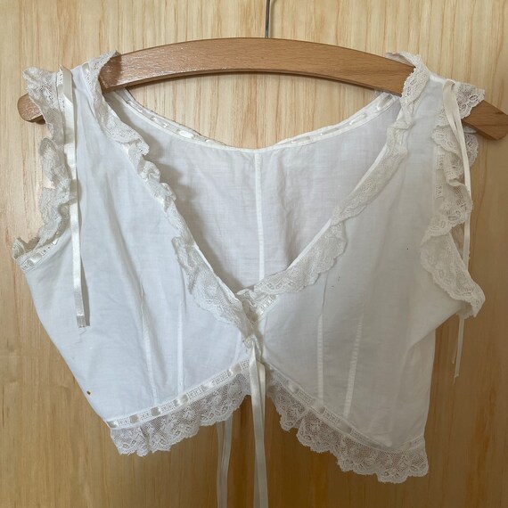 Antique cotton bra circa 1800s Victorian Lingerie Gem