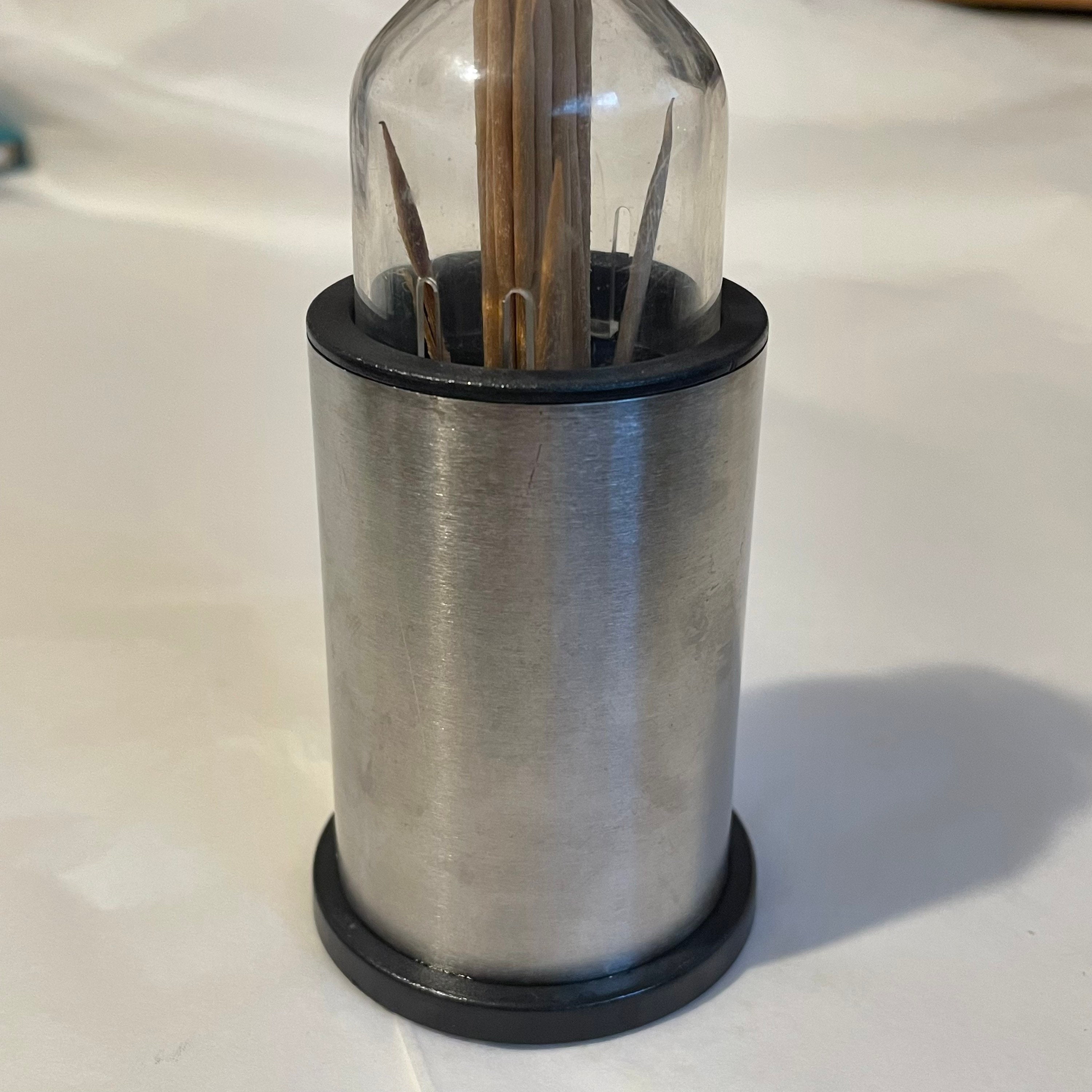 Automatic Toothpick Dispenser Vintage Retro Cocktail Stick Etsy