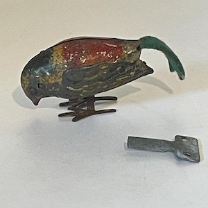 antique clockwork bird
