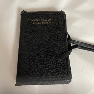 Antique Book of Common prayer with Hymnal companion pocket sized with bookplate