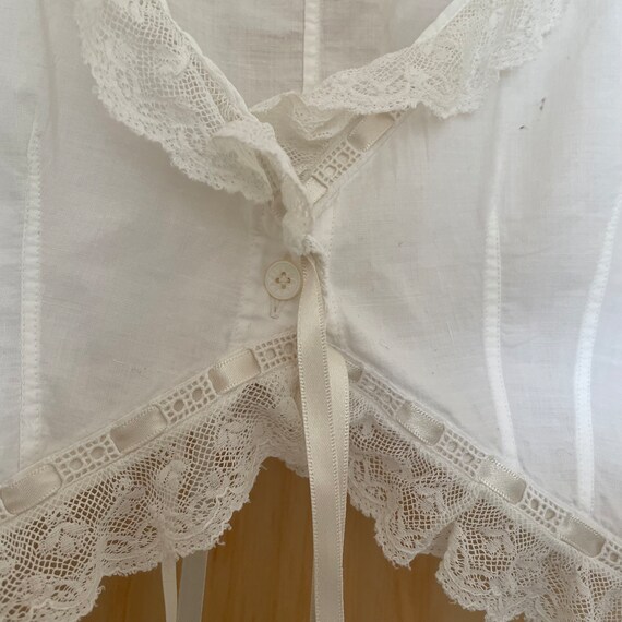 Antique cotton bra circa 1800s Victorian Lingerie Gem