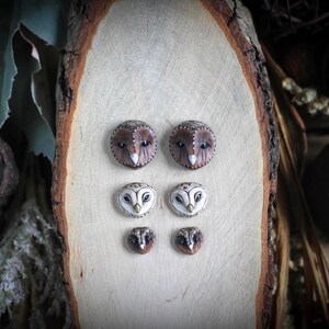 Cabujones de búho Cabujón de búho hecho a mano Componentes de joyería Cabujones de búho extravagantes Cabujones de abalorios Suministros para manualidades Cabujones únicos Joyas de búho