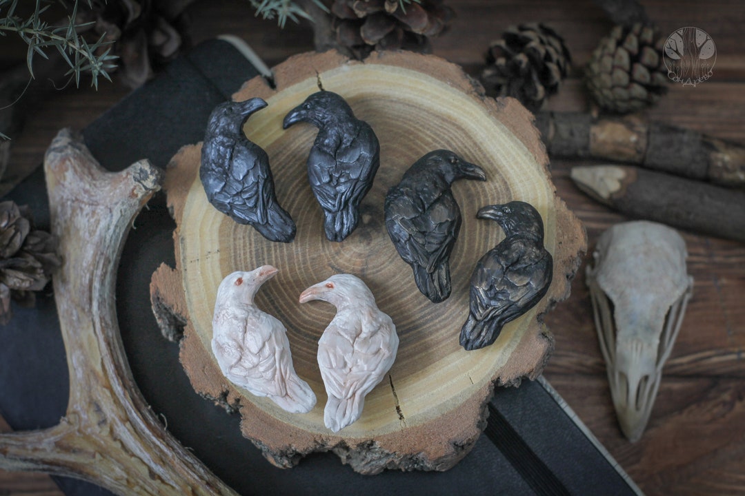 Raven Brooch - Gothic Bird Pin, Witchy Crow Jewelry - Etsy