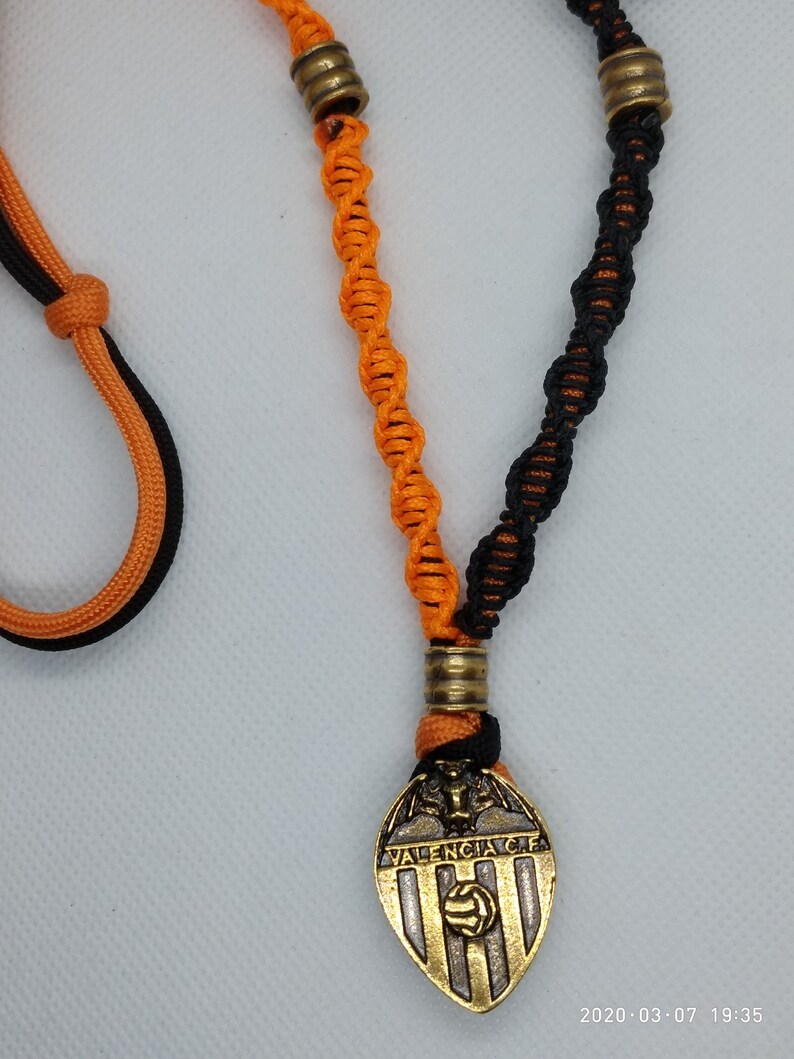 Mens necklace. Paracord necklace Valencia C.F. Etsy