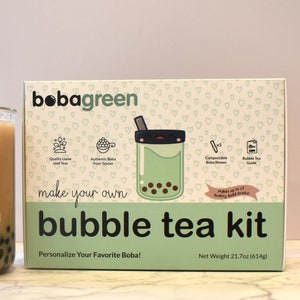 Kit de té con leche con burbujas clásico para hacer uno mismo: 3 sabores de té con leche