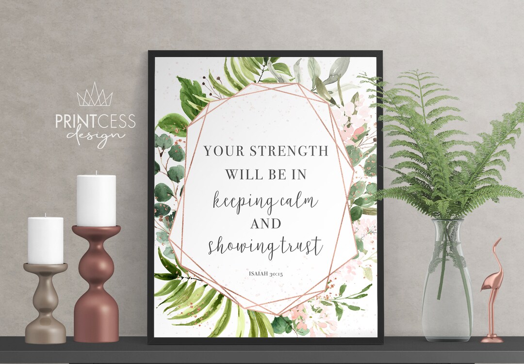 Scripture Quote Print 8x10 Digital Download Printable Wall Decor Sign ...