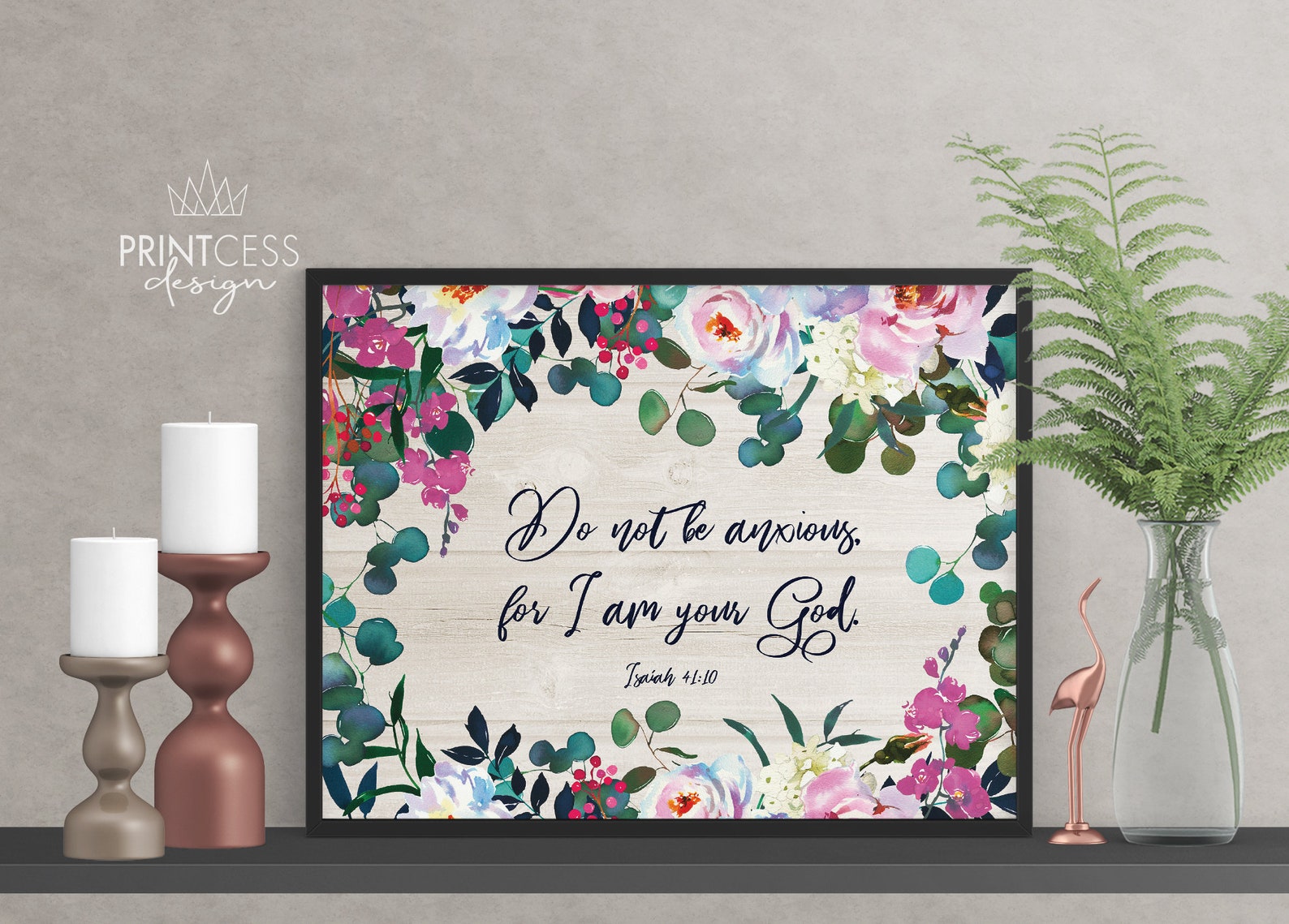 Scripture Quote Print 8x10 Digital Download Printable Wall | Etsy