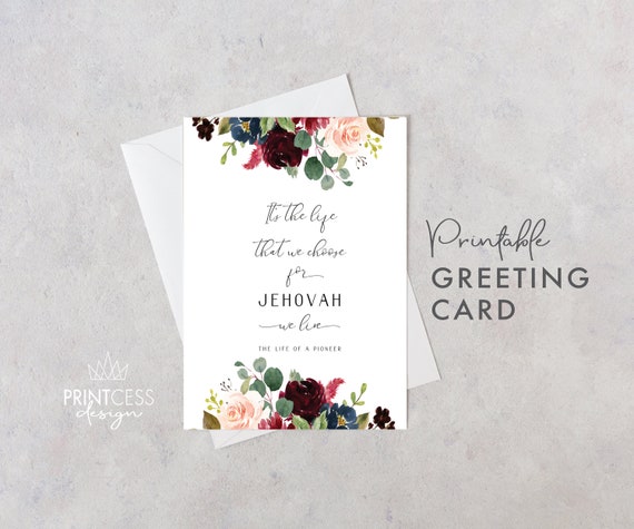 Printable Greeting Card 5x7 Folded Size - Etsy