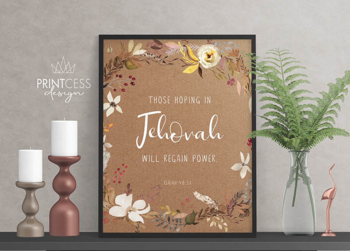 Scripture Quote Rustic Print 8x10 Typography Digital Download | Etsy