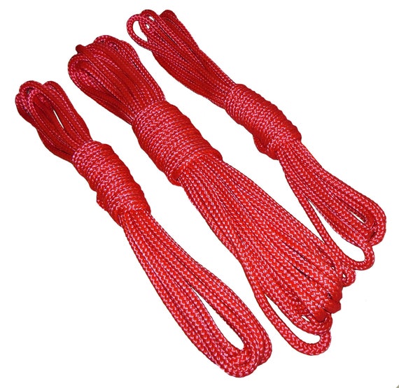 Soft Premium Bondage Rope Rope Cord Bondage Rope Rope Bondage Set BASIC SET  2x3 + 1 x 6 m PP Ø 8 mm