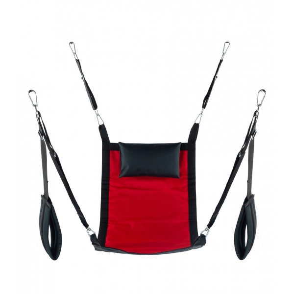 Exclusive canvas sex swing sling polyester / RED Colour - FULL SET