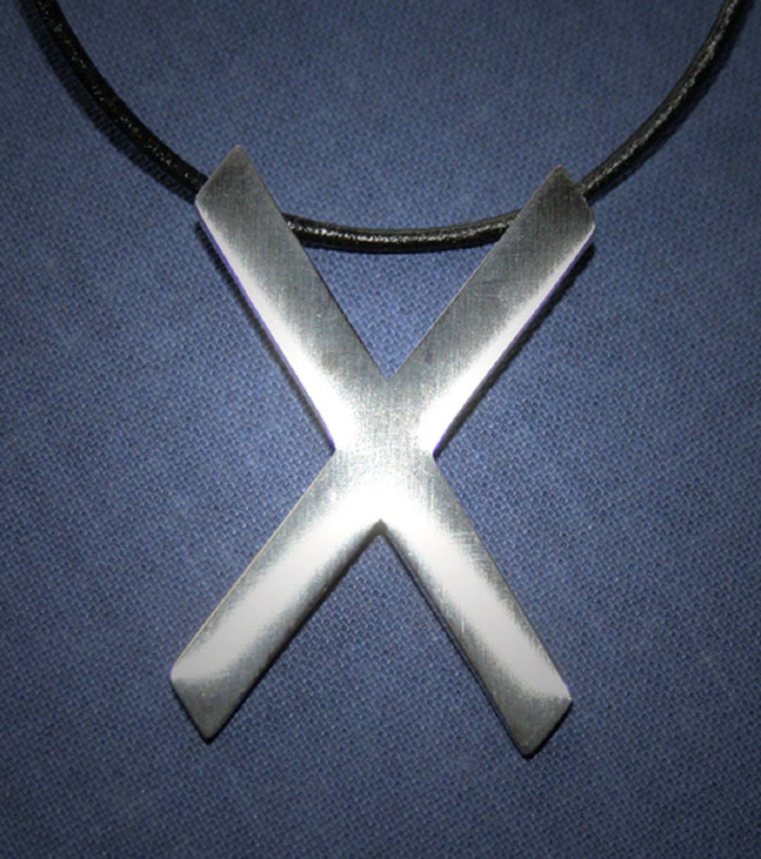 BDSM Pendant Andrew Cross Stainless Steel Matte or Black - Etsy
