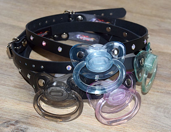 Transparent Adult Baby Pacifier BDSM Fetish Mouth Gag With - Etsy Australia