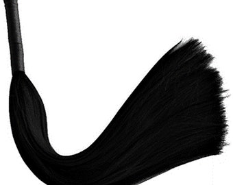 BDSM Whip Flogger HAIR Whip black