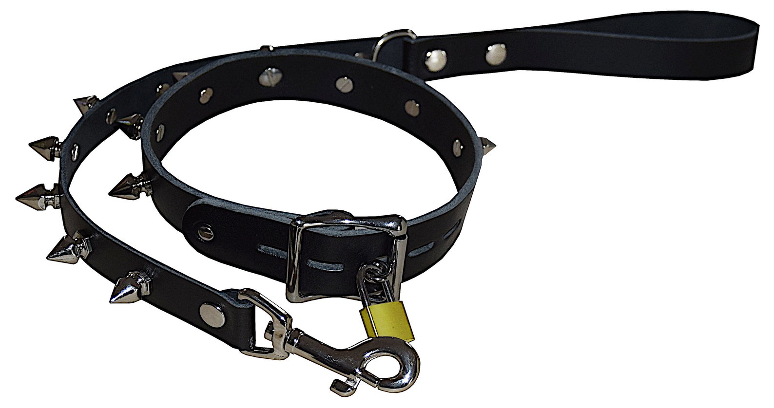 Lockable Collar Rivet Collar Killer Rivets and Leash in Etsy