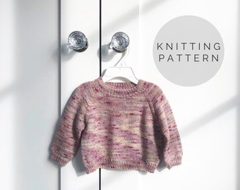 KNITTING PATTERN // Rexy Sweater // Knit Sweater Pattern // Baby Sweater