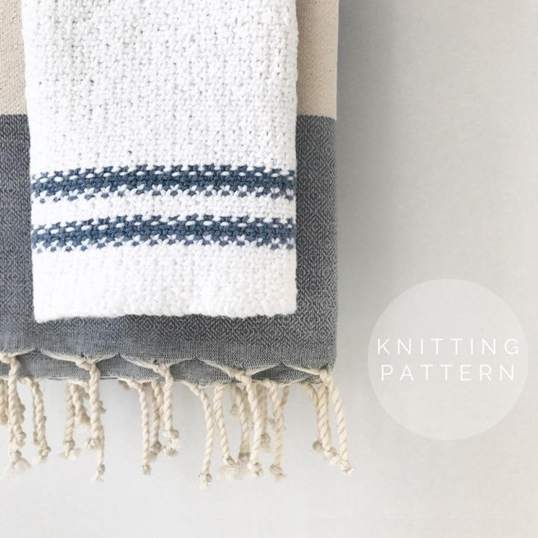 KNITTING PATTERN // Hand Towel Pattern // Uzes Finger Towel Etsy