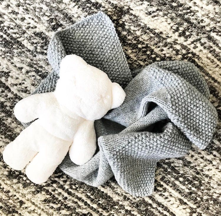 KNITTING PATTERN // Baby Blanket Pattern // Baby Swaddle Etsy