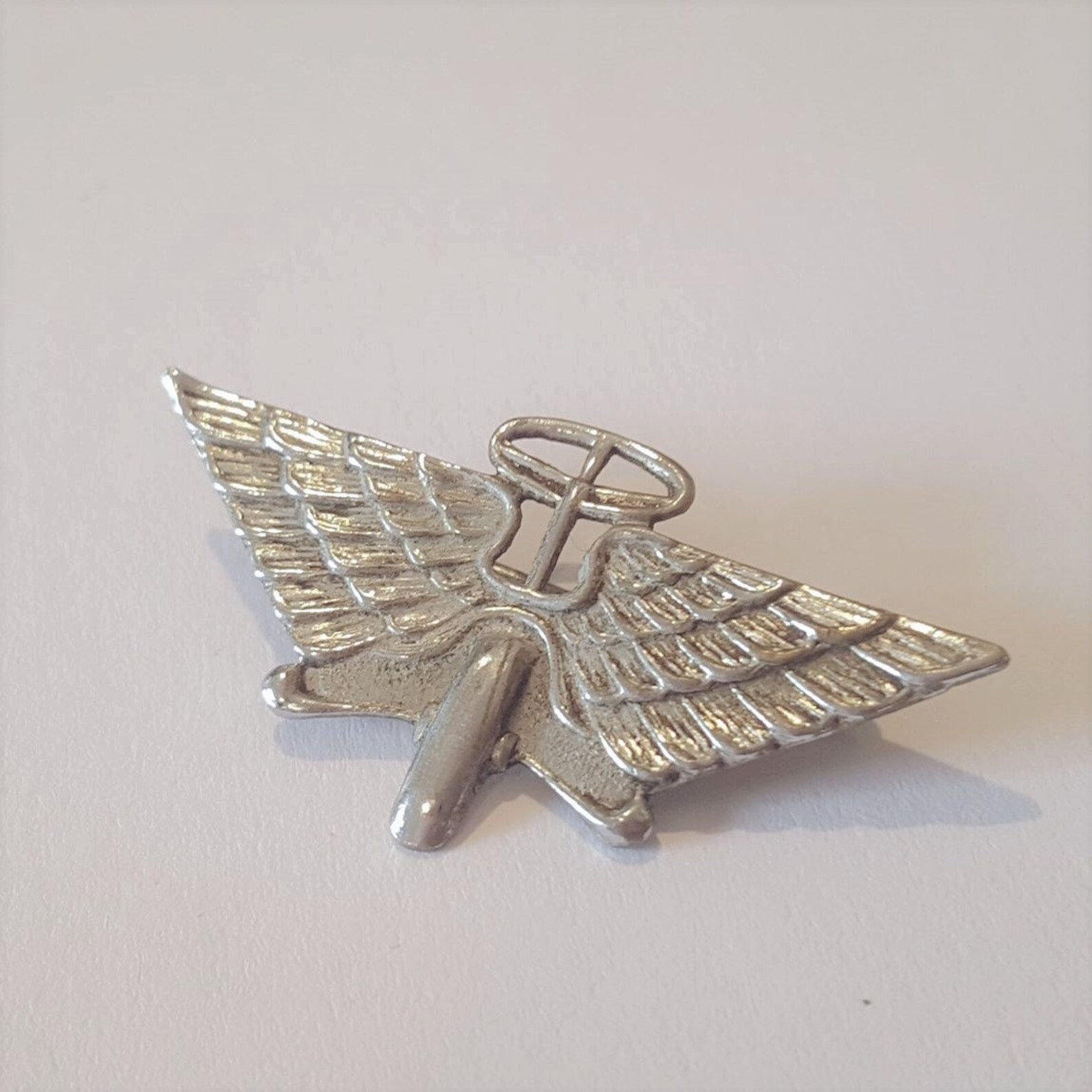 Vintage Military Silver Plated Air Force Badge Hat Pin Etsy UK