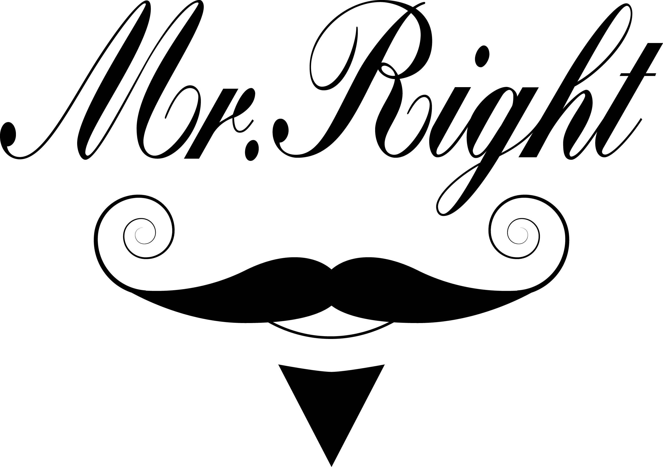 Mr.right Svgdxfepspngjpg Vector File Etsy
