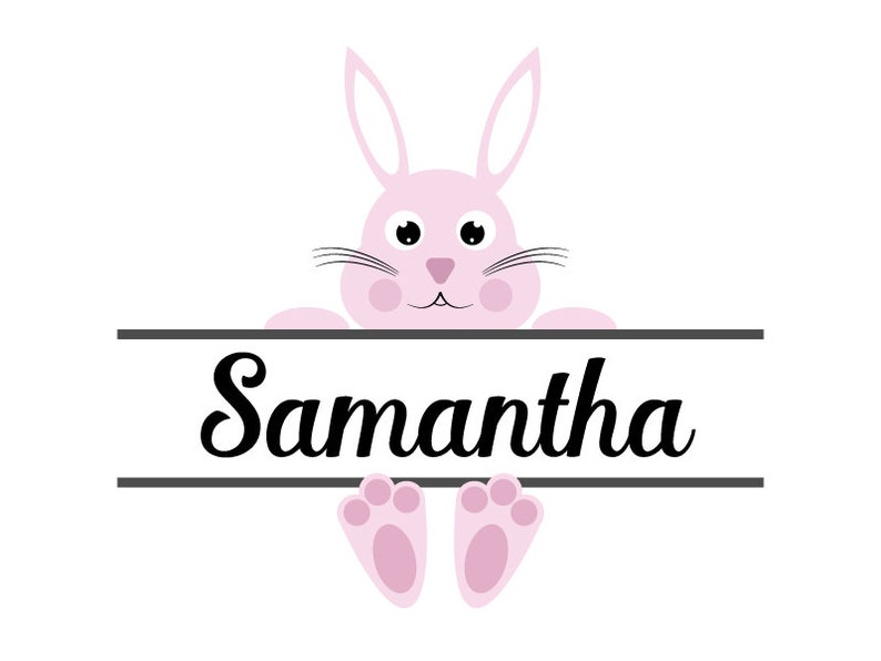 Download Easter Split Monogram Svg Easter Bunny Svg Easter Svg ...