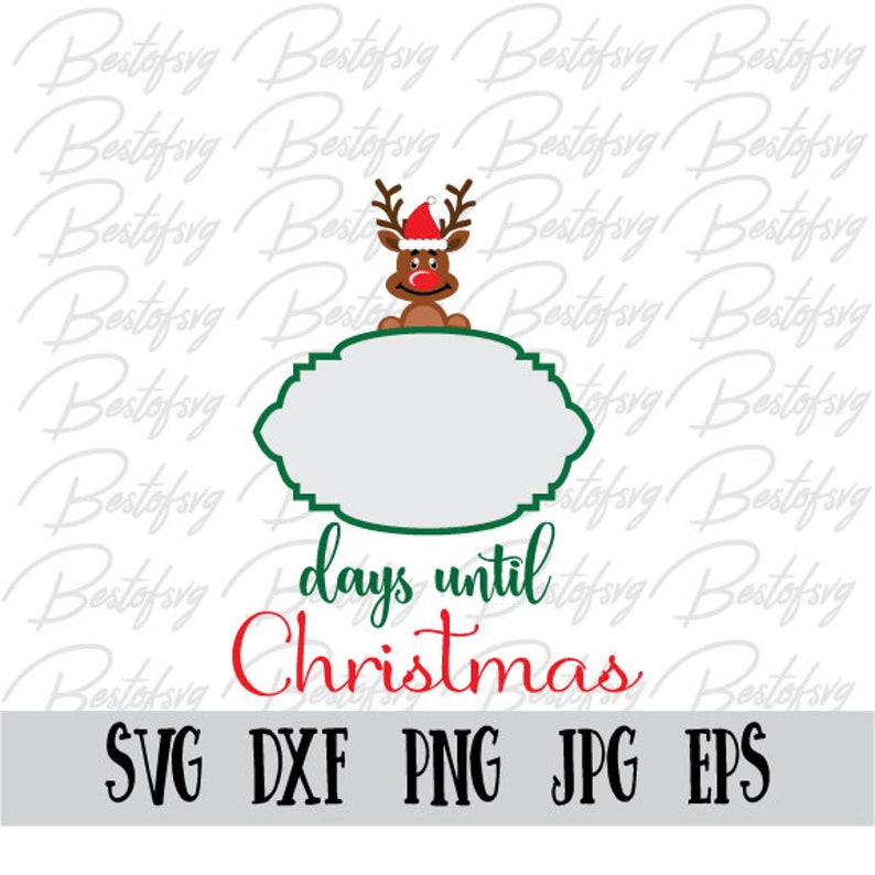 Download Free Days Until Christmas Svg Cut Files Silhouette Cameo Svg For Etsy SVG DXF Cut File