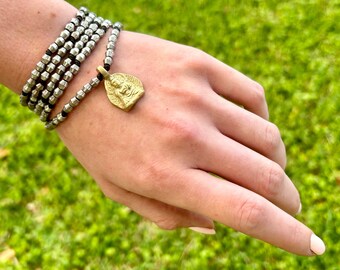 Boho Long Necklace / Wrap Bracelet