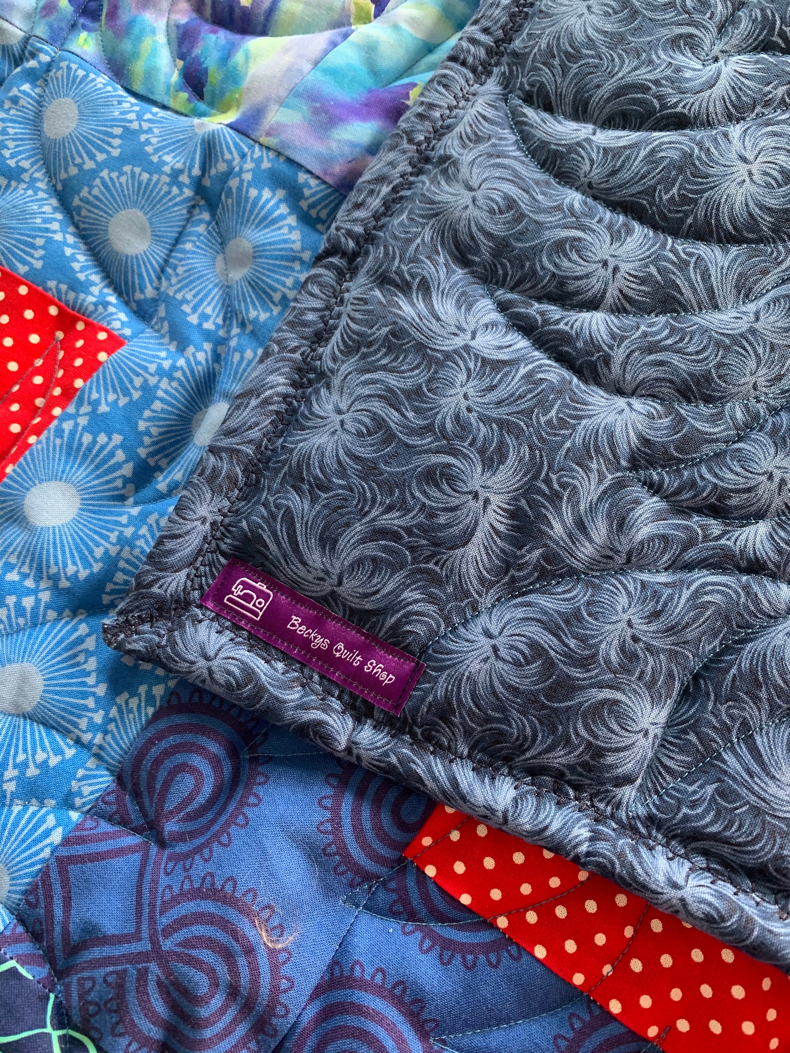 Homemade Quilts,handmade Quilts,quilts for Sale,blue Fade, Patchwork