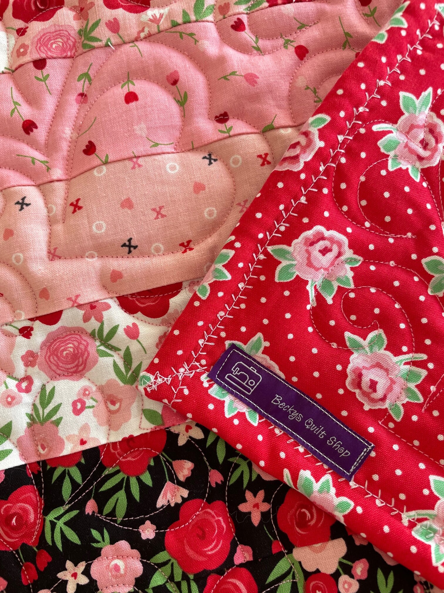 Quilt for Sale, Homemade Quilt, Handmade Quilt, Valentine's Day Quilt