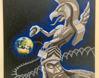 Original painting "DNA Manipulation"