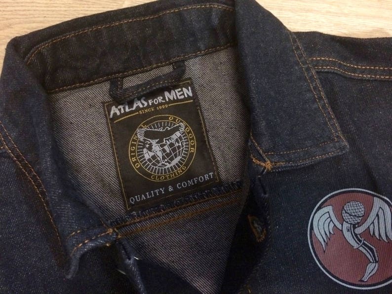 black brand denim vest