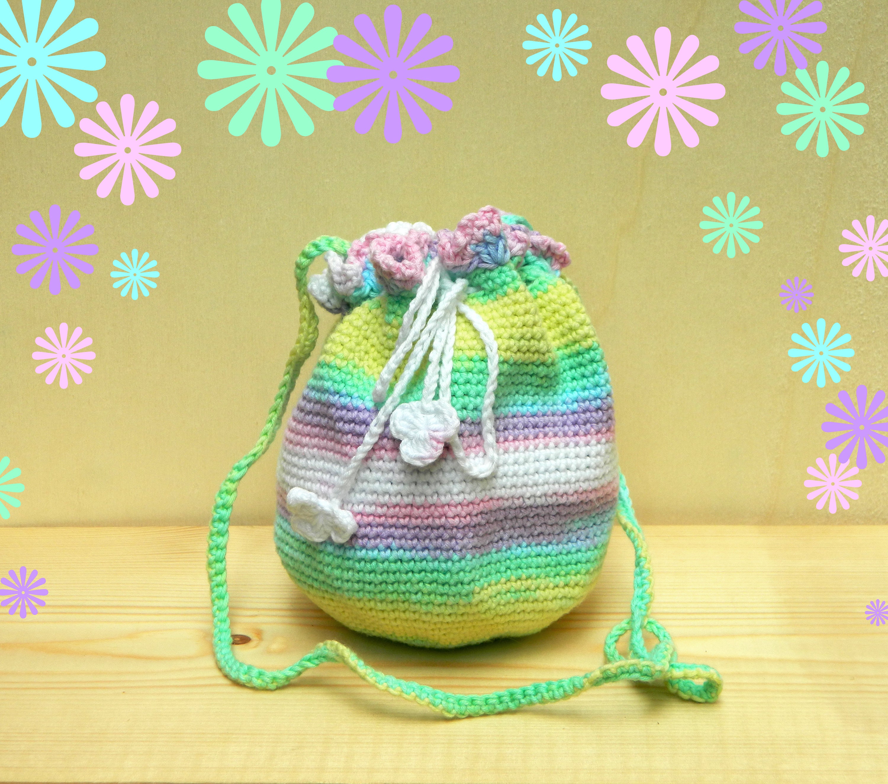 Little girl purse crochet bag crochet purse pastel bag girls Etsy