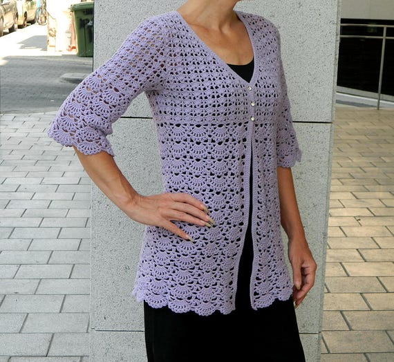 crochet summer jacket