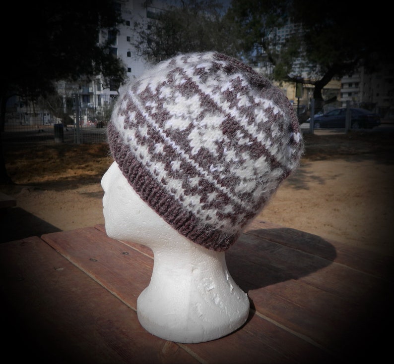 Charming winter hat for ladies hand knit beanie hat with image 0