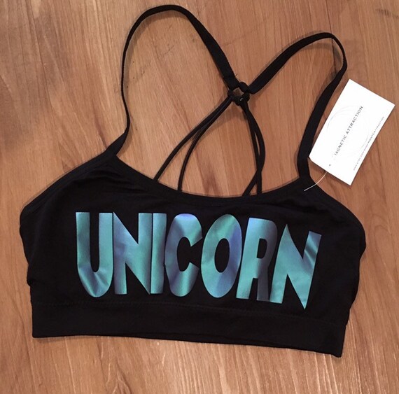 unicorn sports bra