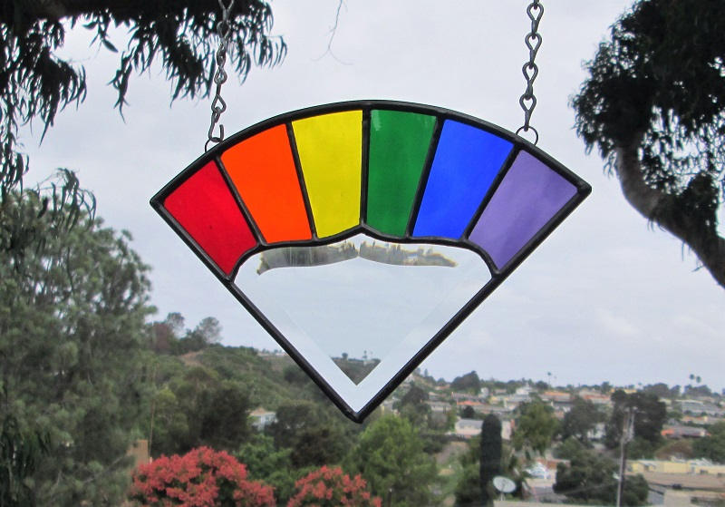 LGBTQ+ Pride Stained Glass Panel craibas.al.gov.br