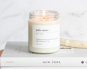 PALO SANTO - 8 oz Soy Candle - Hand-Poured - Candlefolk