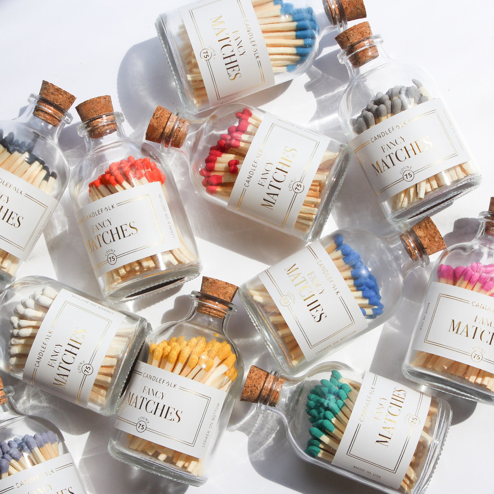 Black Apothecary Matches Jar Strike on Bottle Matches Etsy