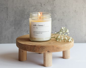 MILK + HONEY - 8 oz Soy Candle - Hand-Poured - Candlefolk