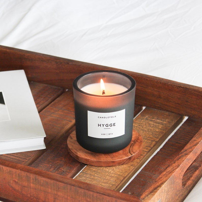 HYGGE 8 oz Soy Candle HandPoured Candlefolk Etsy