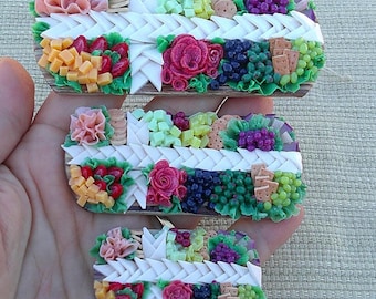 Miniature Dollhouse Charcuterie Board: 1/6, 1/12, 1/24 Scale