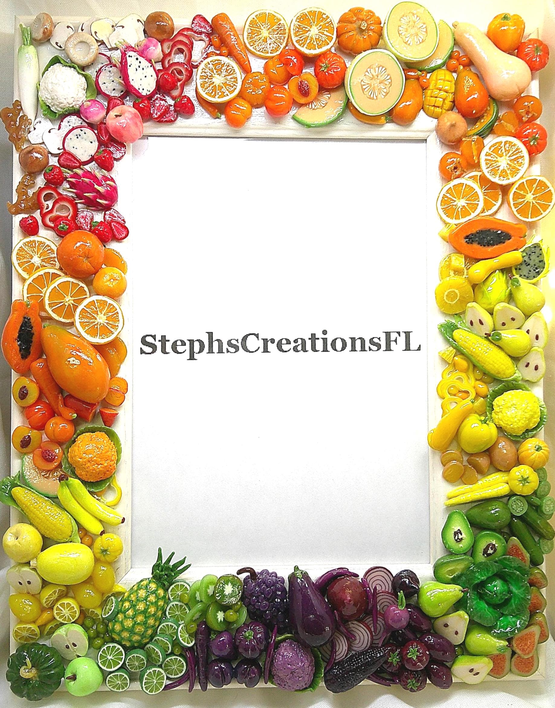  Fruits & Vegetables オブジェ　グレープ Vegetable Picture Frame - Etsy