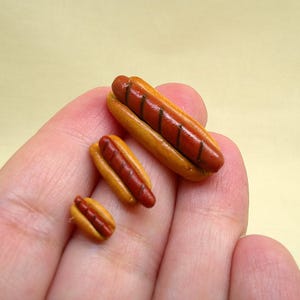Hotdog in miniatura, hotdog a 2 lati grigliato/regolare, panino, hotdog 1/6, 1/12, 1/24
