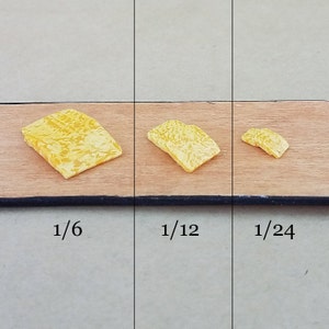 Miniature Colby-Jack Cheese, Dollhouse cheese, 1/6, 1/12, 1/24, Sliced cheese,