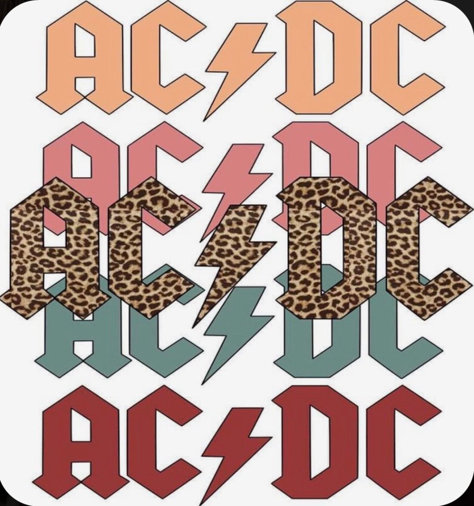 AC/DC Sublimation Print, Png, T-shirt Png, Transparent Png, - Etsy