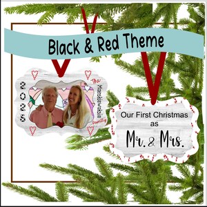 gepersonaliseerd fotoornament, ornament met snoeprietthema, aangepast kerstboomornament, vakantiecadeau voor familie, fotocadeau voor boom