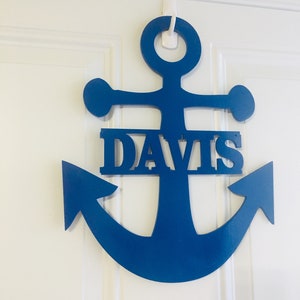 Personalisierter Marineanker, Boot Camp, Marine-Abschlussgeschenk, Anker Willkommenskranz, Küstenwache Anker