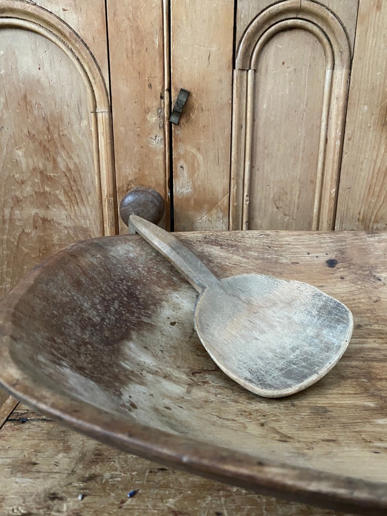 Primitive Butter Dough Paddle Antique Primitive Scoop Woodenware