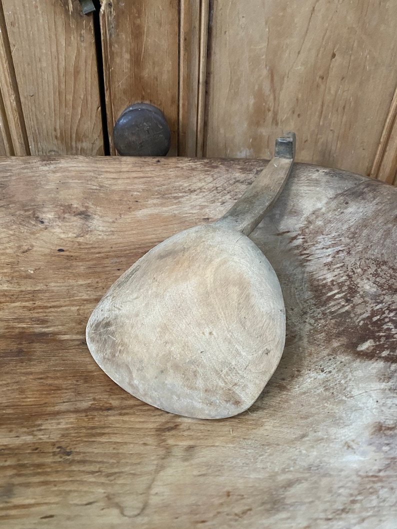 Primitive Butter Dough Paddle Antique Primitive Scoop Woodenware
